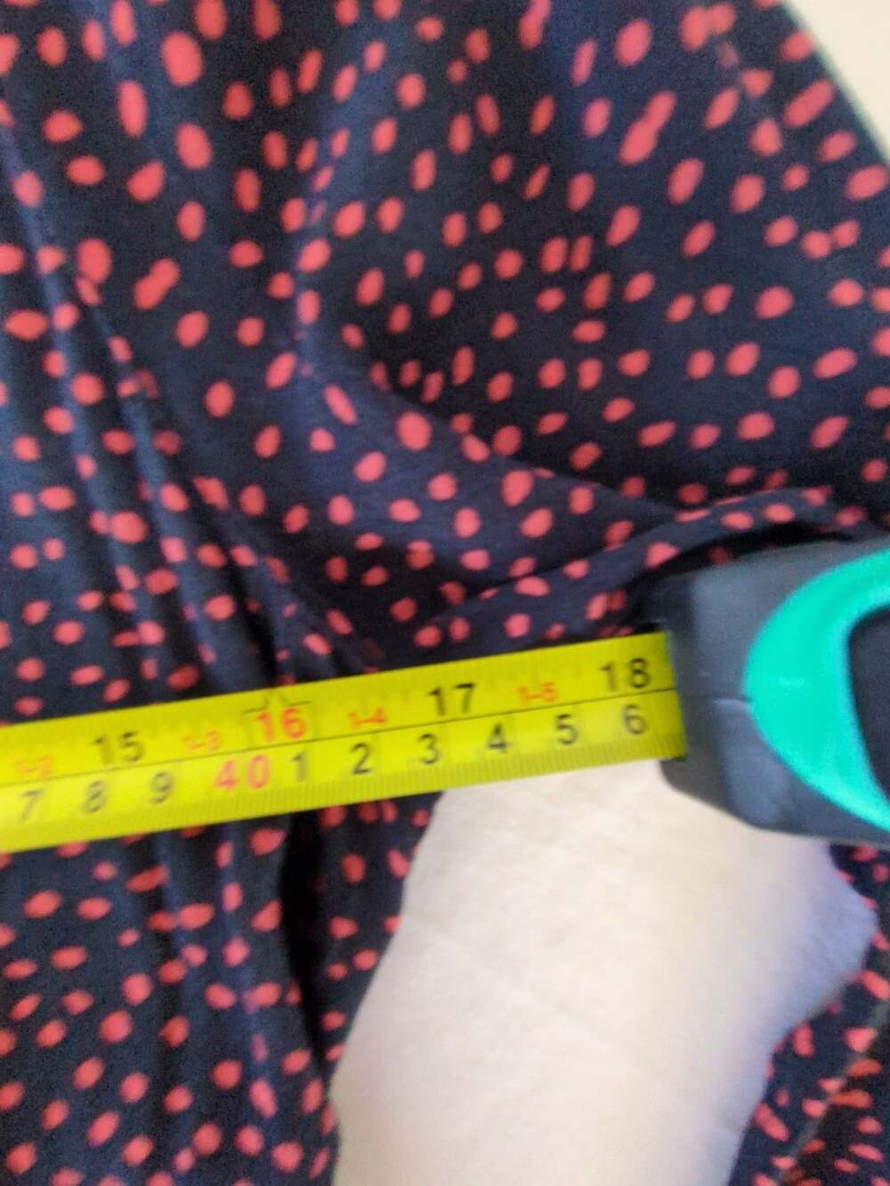 Free Assembly Tiered Maxi Dress Size XS Red Black Polka Dot Tie Sleeve - Picture 9 of 11